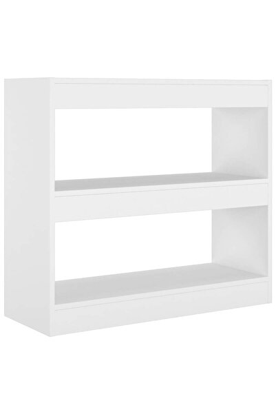 vidaxl Bibliotecă/Separator cameră, alb, 80x30x72 cm