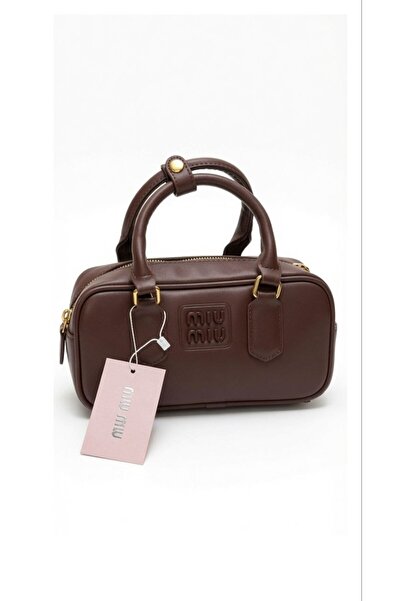 silora Luxury Handbag with Cylinder Design in Quilted Leather and Golden Acce...