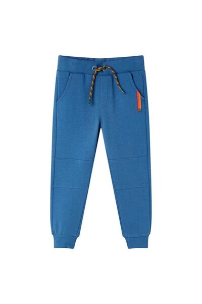 vidaxl Pantaloni de trening pentru copii, albaștri, 128
