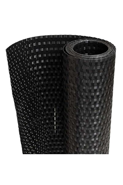 vidaxl Paravan de balcon, negru, 600 x 100 cm, poliratan