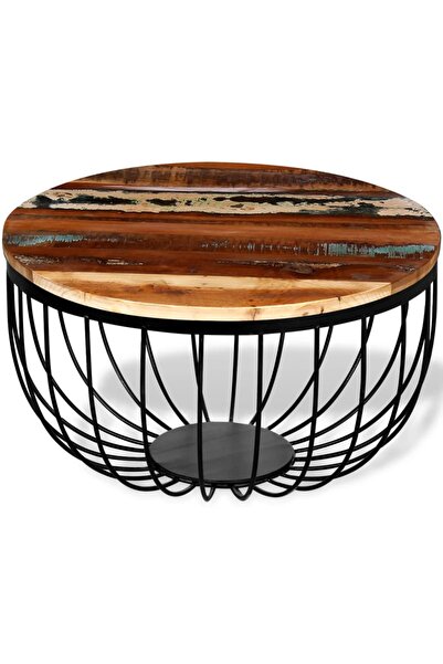 vidaxl Măsuță de cafea, lemn masiv reciclat