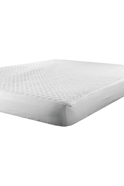 Beauty Home Διπλό Λευκό Προστατευτικό Στρώματος 150 x 200+30εκ.
