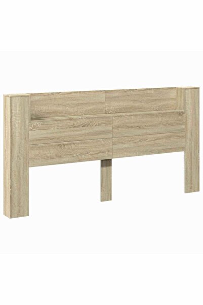 vidaxl Tăblie cap Stejar Sonoma 200 x 16,5 x 103,5 cm Lemn compozit