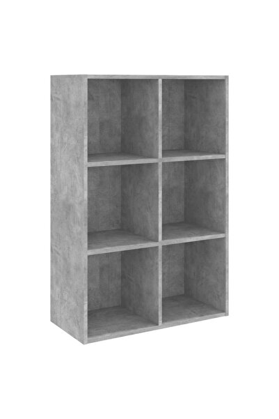 vidaxl Bibliotecă/Servantă, gri beton, 66x30x98 cm, PAL