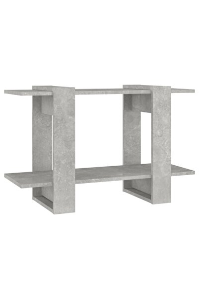 vidaxl Bibliotecă/Separator cameră, gri beton, 80x30x51 cm
