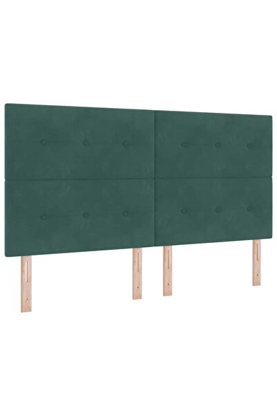 vidaxl Tăblie cap Verde închis 180 cm Catifea