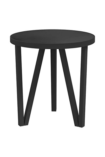 vidaxl Masă de ceai, negru, Ø35 cm, MDF