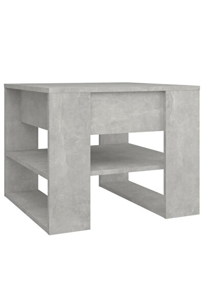 vidaxl Măsuță de cafea, gri beton, 55,5x55x45 cm, lemn prelucrat
