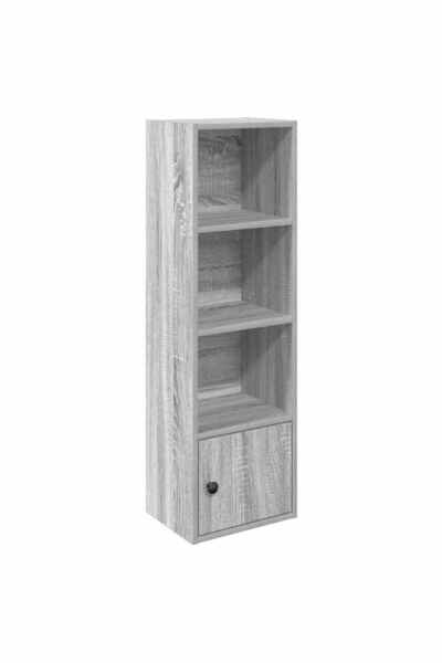 vidaxl Bibliotecă, gri sonoma, 31x24x102 cm, lemn prelucrat