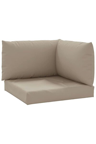 vidaxl Perne pentru canapea tip palet, 3 buc., gri taupe, din material textil