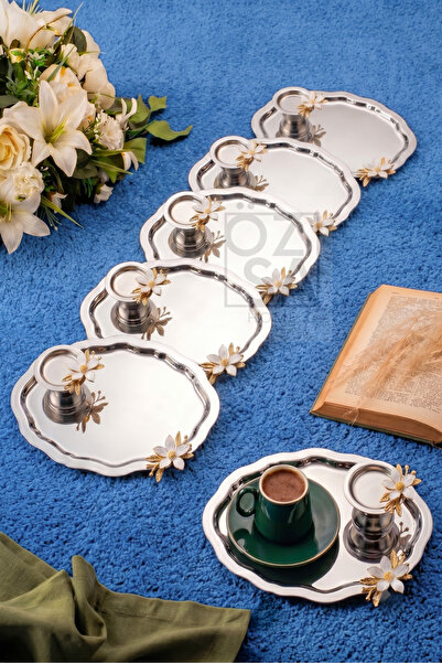 ÖzSa Home 12 Piece Ovally Luxury Presentation Set with Daisy Accessories - 6 ...
