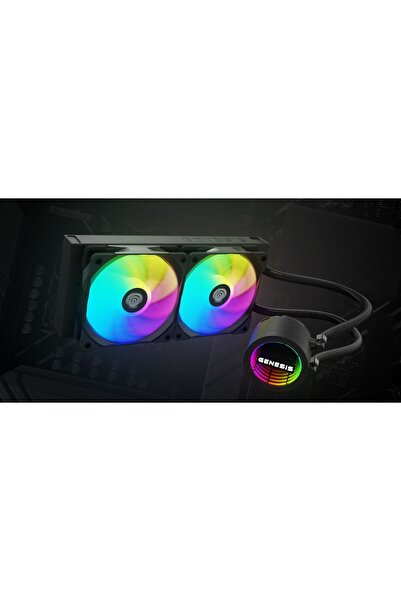 Genesis Hydria 240 ARGB 240mm Răcitor lichid AIO pentru CPU - Negru, AM4/AM5,...