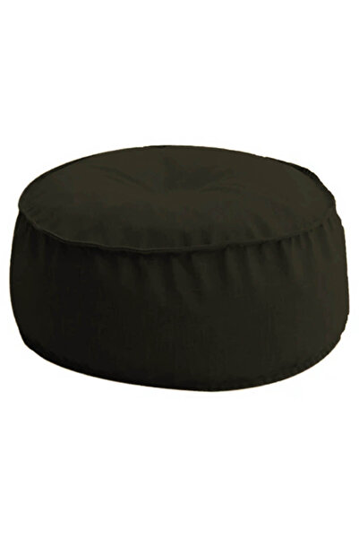 In House Round Decorative Linen Bean Bag - 100x25 cm