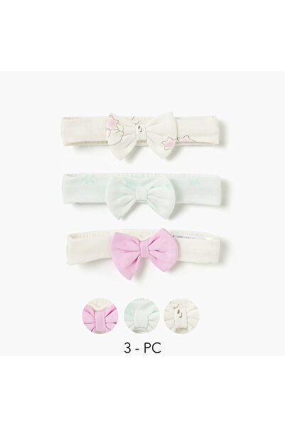 Juniors Bow Accent Hairband - Set of 3