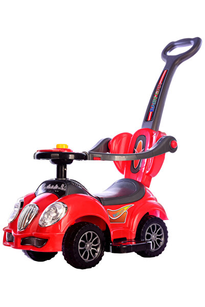 Bebelul Masinuta copii RIDE-ON 3 in 1 Mega Car cu maner parental, bara protec...