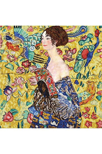 Liva Craft Diamond Dotz Fan-Shaped Woman (Inspired by Gustav Klimt) – 67.1 X ...