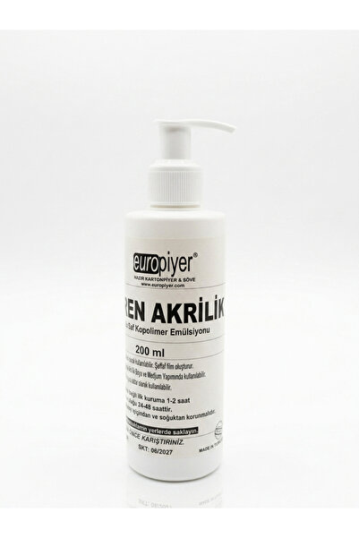 Europiyer Stiren Akrilik Kopolimer Bağlayıcı & Tutkal (200 ml)