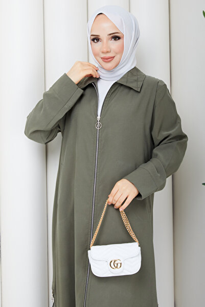 Pamuk Butik Kadın Eteği Fermuar Detaylı Giy Çık Kap