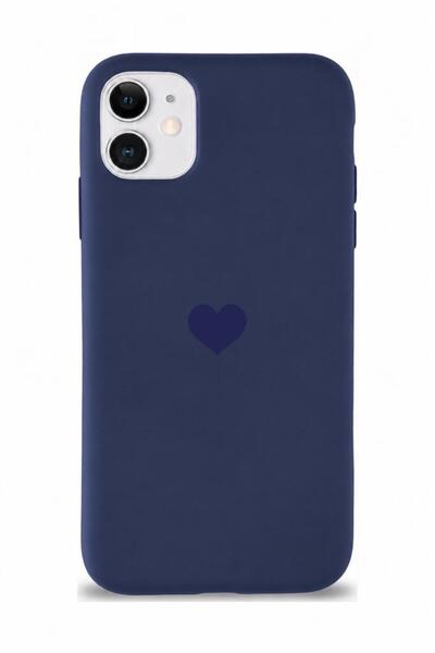 3GEN CASE iPhone 11 Uyumlu Kalp Logolu Lansman Kılıf İçi Kadife Kaplamalı Pre...