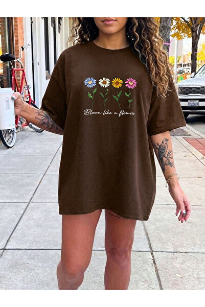 trendypassion Unisex Flowers Printed Design Tshirt