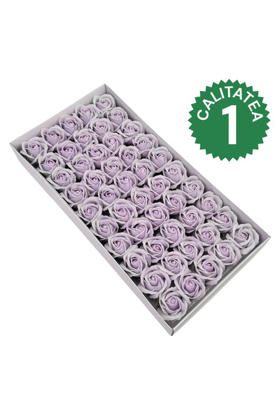 AFO Set 50 Trandafiri Sapun Parfumati Calitatea I Lavander Grey