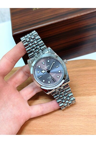 ABAGROUP Choppers Iconic Classic Silver Color Metal Wrist Watch - Smoked Dial