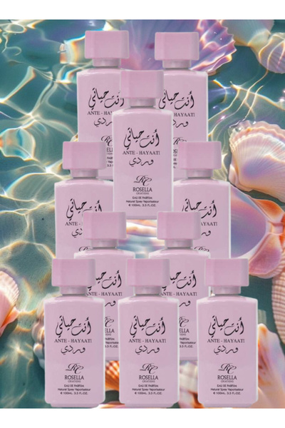 ROSELLA 10 Pieces Ante Hayaati Wardi Perfume 100ML