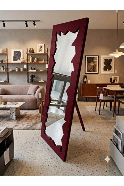 VEOSTORE MODERN AHŞAP BOY AYNASI