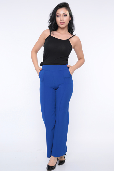 FIRST STYLE Women's Blue Turkish Trousers