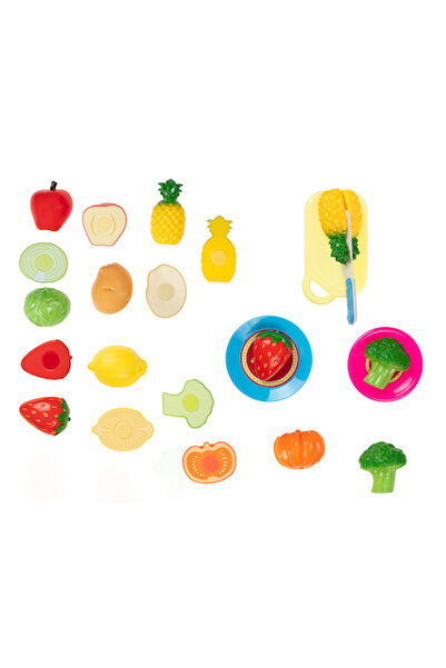 Smily Play Set de legume de jucărie din plastic colorat pentru copii