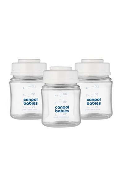CANPOL Set de 3 recipiente, Express care, pentru depozitarea laptelui matern,...