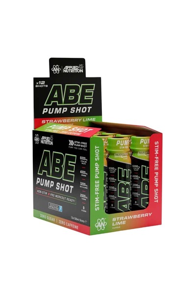 applied nutrition ABE Pump Pre Workout Shots - Stim Free Athletes Drink, Stra...