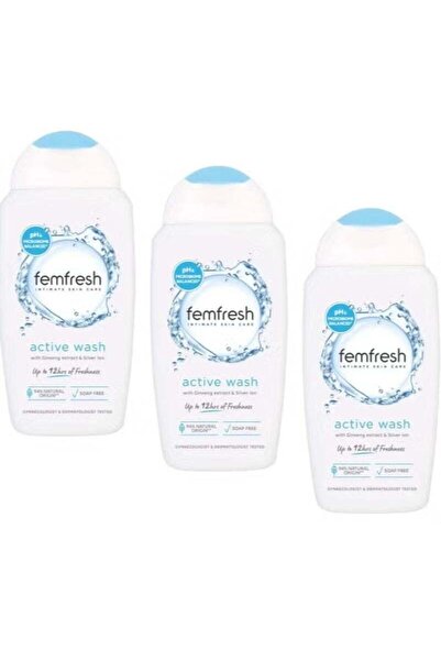 Femfresh 3- Three packs of Active Intimate Wash 250ml