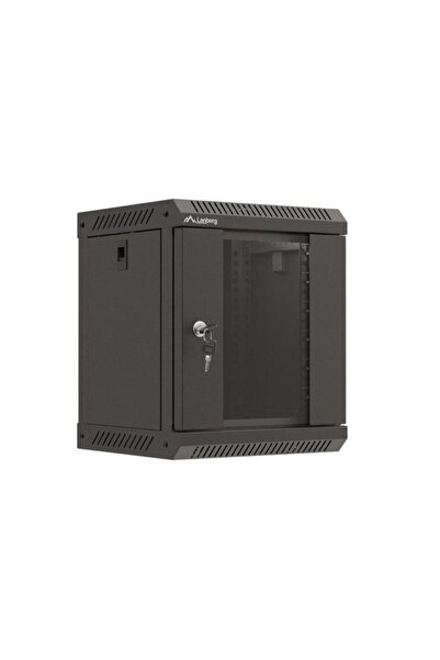 Lanberg Επιτοίχιο ερμάριο rack 10 ιντσών, 6U, 300x300 χιλιοστά, με γυάλινη πό...