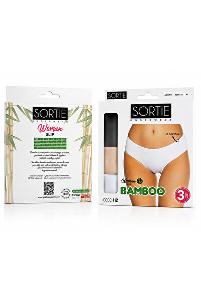 SİHİRLİ DANTEL Sortie Bamboo Low Waist Panties 3 Pieces