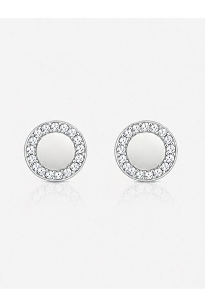 Delagos Cercel din argint 925 cu zirconiu, placat cu rodiu