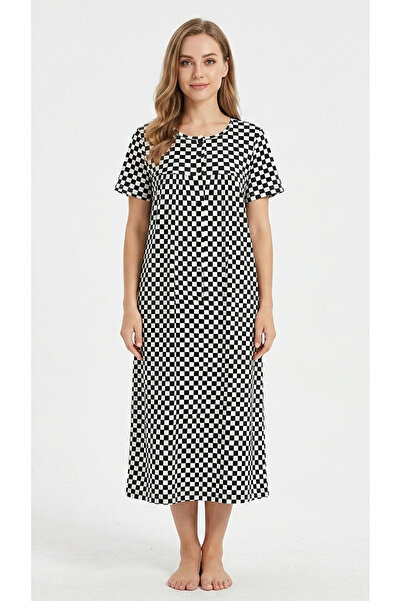 levanapajamas Classic Black and White Plaid Dress