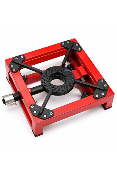 Generic Heavy Duty Red Industrial Gas Stove Burner with Single Burner