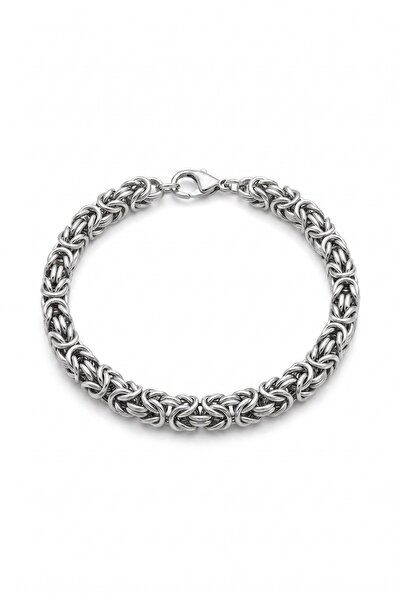 HERİF Men's Royal King Chain Steel Bracelet