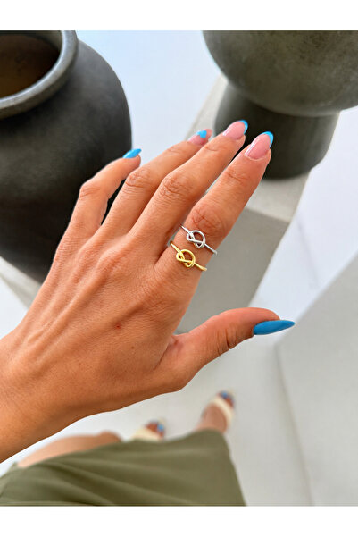 Bubbleatelier 2-Piece Mix Knot Ring Adjustable