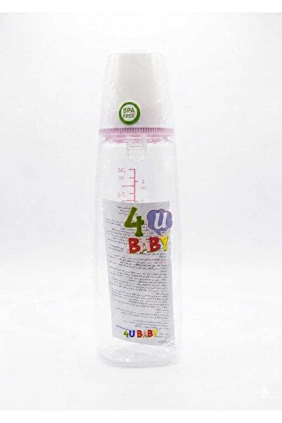 4U Baby For You Baby Glass Feeding Bottle 240ml
