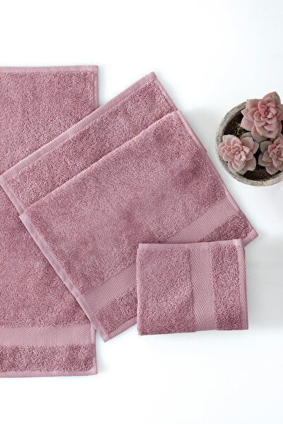 Yataş Essentials Combed Cotton Guest Towel - Dried Rose (30X50 cm)