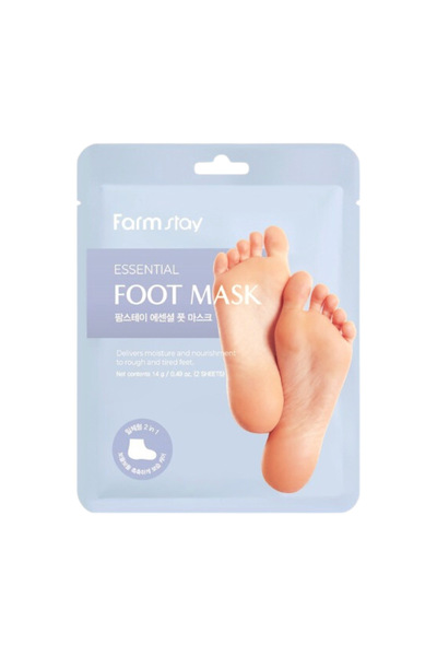 Farmstay Korean Beauty – ESSENTIAL FOOT MASK, 14 g x 2