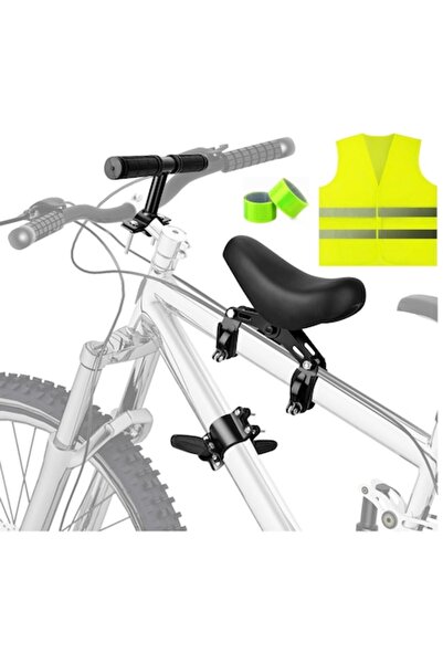 İdeas4comfort Scaun de bicicletă pentru copii, Montare pe cadru, Ghidon auxil...