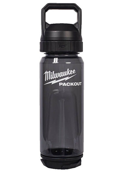 Milwaukee Packout Termos Şişe 740 ML Siyah Kapaklı 4932498639
