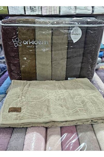 Orkidem Havlu Bornoz ORKİDEM GÜLPETEK LÜKS BANYO HAVLUSU 100 X 150 840 GR +-10