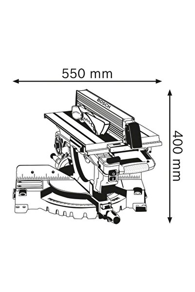Bosch GTM 12 JL Üstten Tablalı Gönye Kesme Makinesi 0601B15001