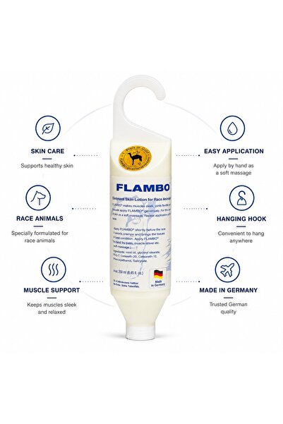 flambo Equine Muscle Lotion 500ml | Joint & Cramp Relief for Race Animals