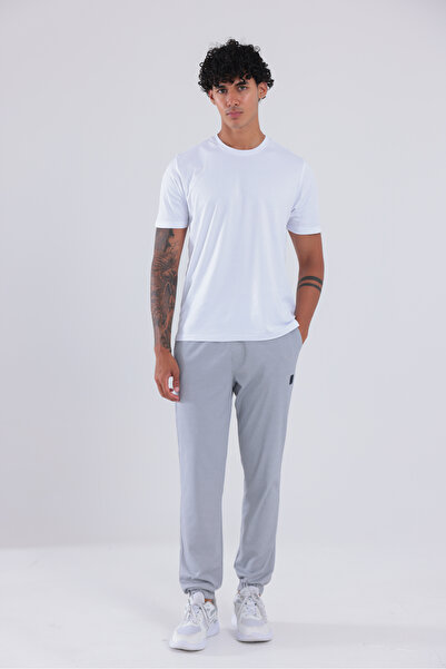 Rowinger Premium Mercerized Fabric Logo Elastic Leg Jogger Men's Sweatpants