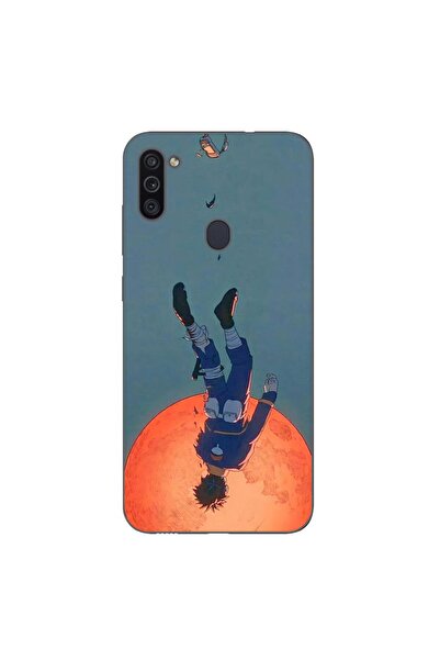 OEM Калъф, съвместим със Samsung Galaxy A11, силиконов гел TPU, с десен Обито...